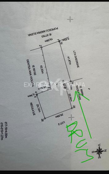 Teren 1650 mp intravilan Trivale - Olteni – cadru natural langa Padure - 3