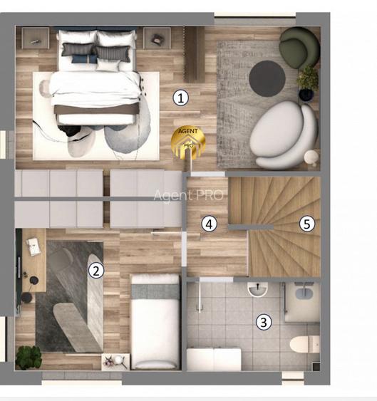 Casa Noua P+1+M - 4 camere - Prima inchiriere - Otopeni - Ferme - 22