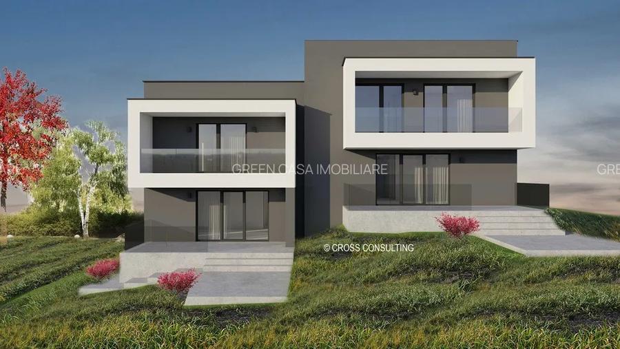 Casă alipită, Dezmir, semifinisată, 185 mp utili, teren 250 mp/unitate - 3