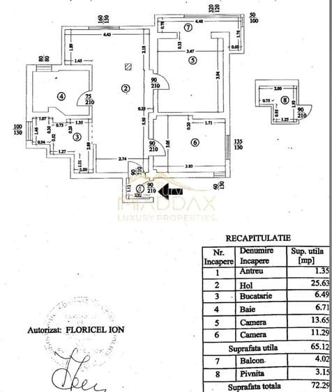 Aparatement 3 camere/ 65.12mp //Zona Unirii - 16