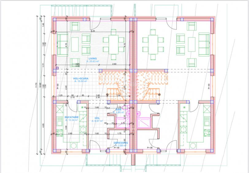 Unitate duplex de vanzare 200mp si teren 350m in Apahida Str.Tudor Vladimirescu  - 6