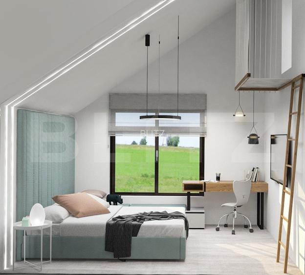 Casa individuala, 4 camere, P+M, proiect superb! zona Stupini - 6