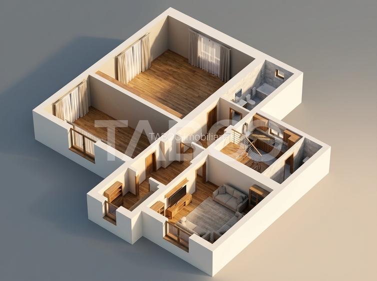 Apartament 3 camere 78 mp utili acces auto in curte Strada Dealului - 8