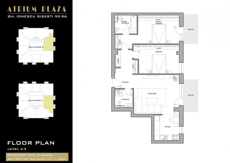 0% | Apartament 3 camere NOU, decomandat, 86 mp, 2 bai  | Atrium - Sișești - 10
