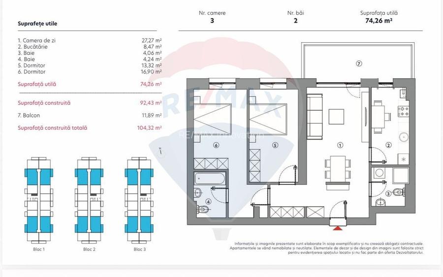 Vanzare ap 3 camere Bld Th Pallady - 6
