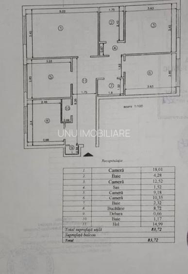 4 Camere Decomandat 84mp zona Nicolina 1 LIDL Prima Statie - 2
