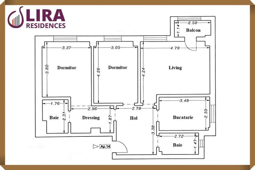 Vand apartament 3 camere cu loc de parcare Lira Residences Constanta - 3