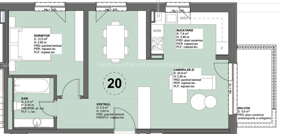 2 CAMERE - NORD BUCUREȘTI - COMPLEX REZIDENȚIAL MODERN - 1