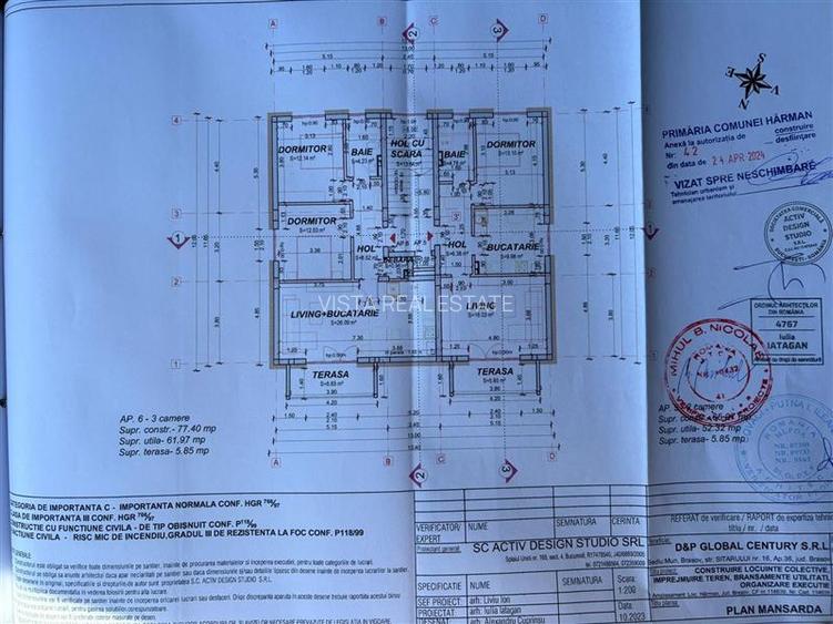 Teren cu bloc rezidential de vanzare,  P+1+M, 6 apartamente, investitie sigura, - 11
