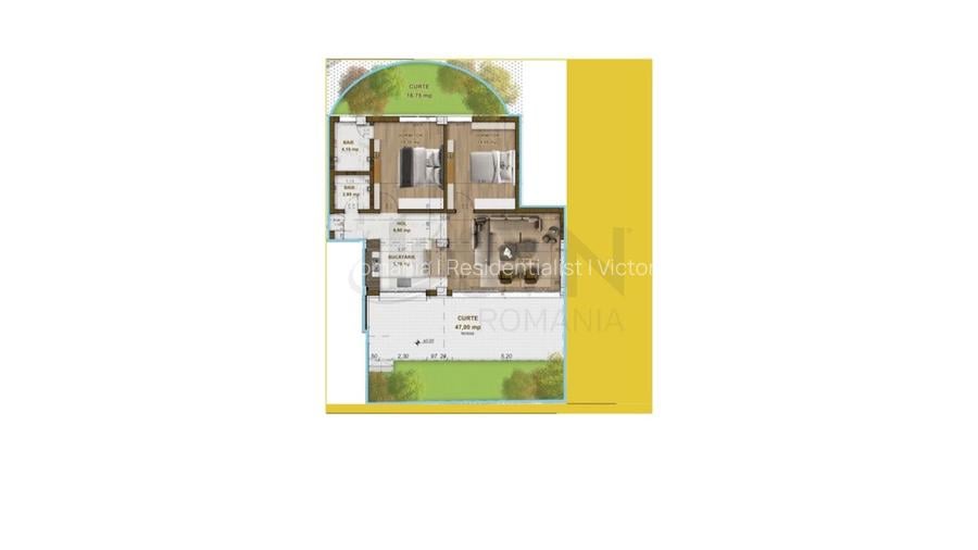 REA1016574 Apartament 3 camere cu gradina Bloc Boutique nou Domenii - 10