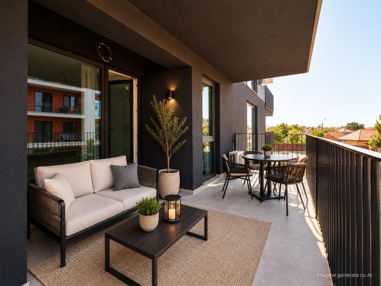 Apartament nou 2 camere, terasa 14,15 mp | Sunbelt Mehala | Comision 0%