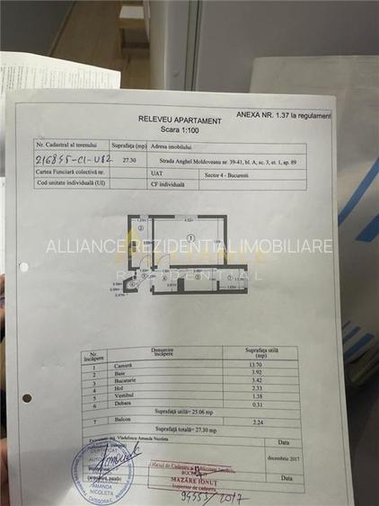 Garsoniera Anghel Moldoveanu MOBILATA etajul 1 - 10