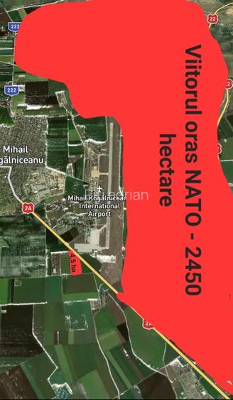 Vand teren intravilan 4,5 hectare vis a vis de Aeroportul Mihail Kogalniceanu - 2