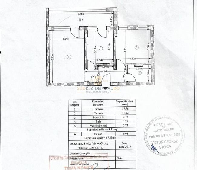 Apartament 2 camere decomandat, complet mobilat, balcon 9mp, Sector 4 - 12