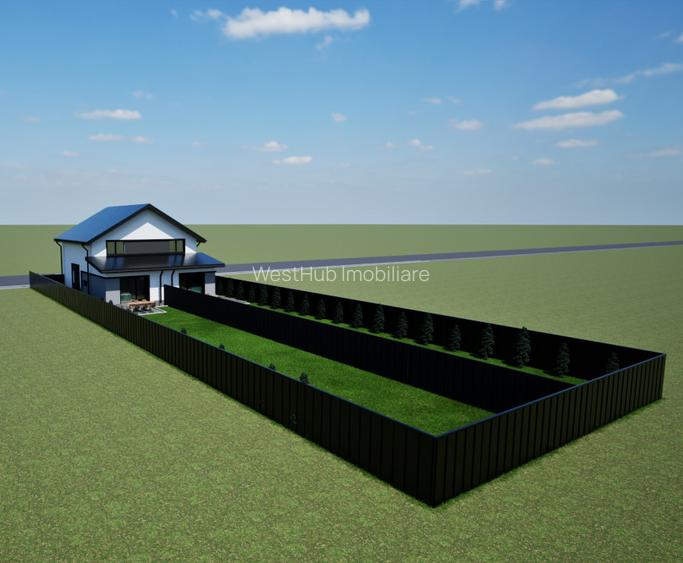 Duplex, 94mp utili, 360mp teren, 4 camere, curent trifazic-Giarmata-vii - 17