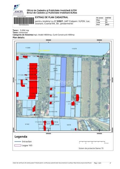  Teren intravilan, Snagov Izvorani, str. Jandarmeriei, 5000 mp, - 3