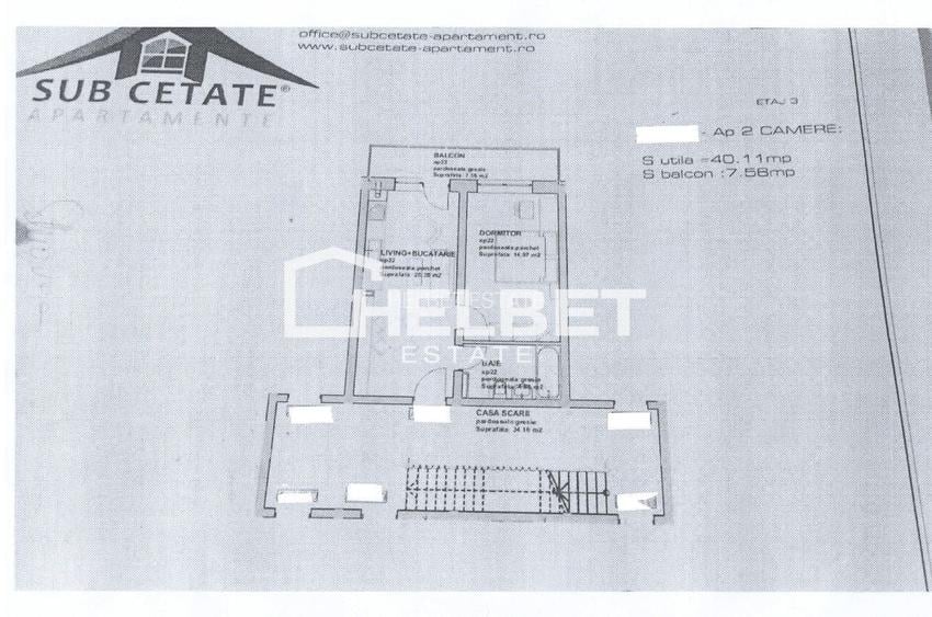 Studio / Mobilat / Parcare/ Subcetate Residence - 4