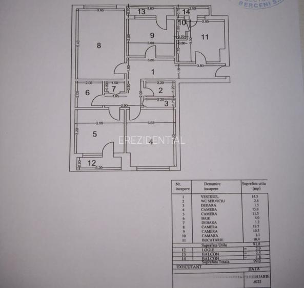 Apartament de vanzare-4 camere-decomandat-zona Unirii - 16