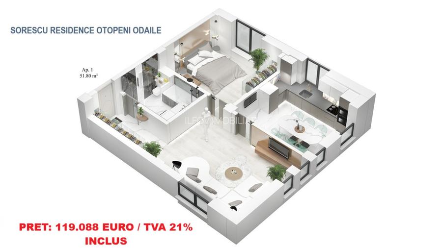 Sorescu Residence - Apartamente cu 2 camere, parcare, lift - 5