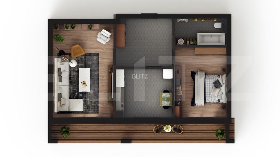 Apartament de 2 camere, decomandat, etaj intermediar, zona Visani - 8