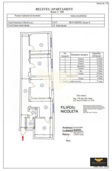 Cotroceni | Apartament 3 camere in vila | Comision 0% - 20