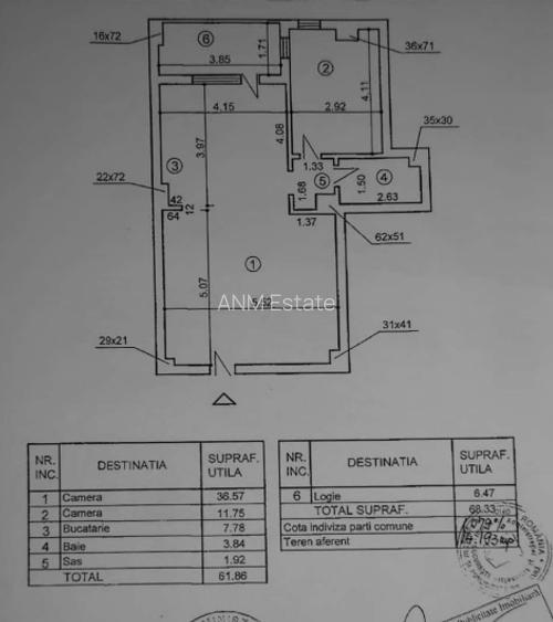 Apartament 2 camere bloc 2009 centrala proprie zona Sisesti  - 11