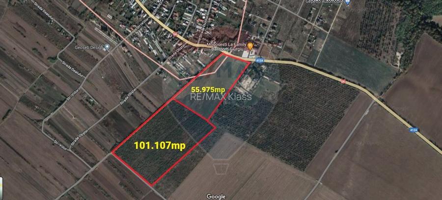 Vanzare Teren Constructii Adunatii-Copaceni, Deschidere Directa la DN5 - 5