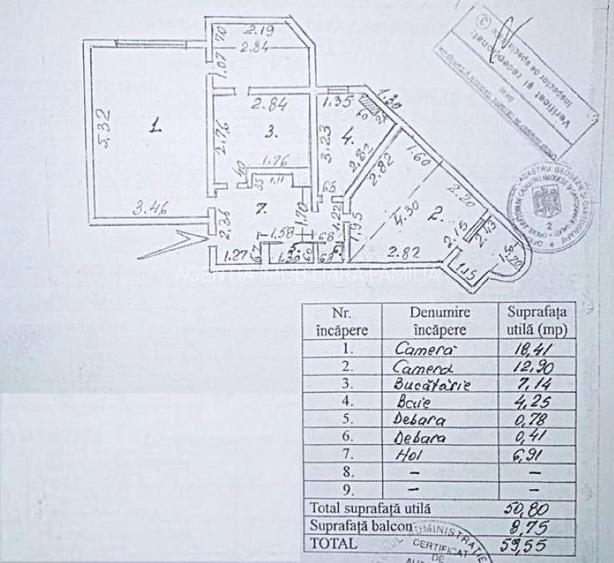 Apartament 2 camere decomandate – Siderurgiștilor Vest, etaj 1 - 14
