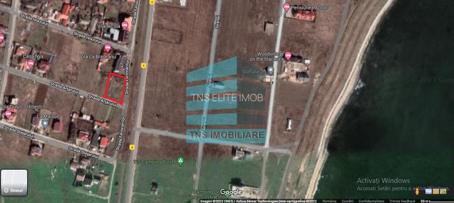 Costinesti- Golful Francez- 500 mp- Intravilan- D=30 ml- Utilitati - 6