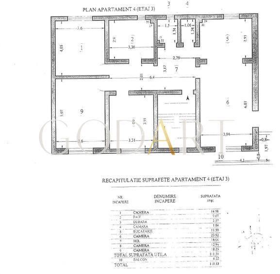Apartament 4 camere | Nordului | Loc de parcare - 13