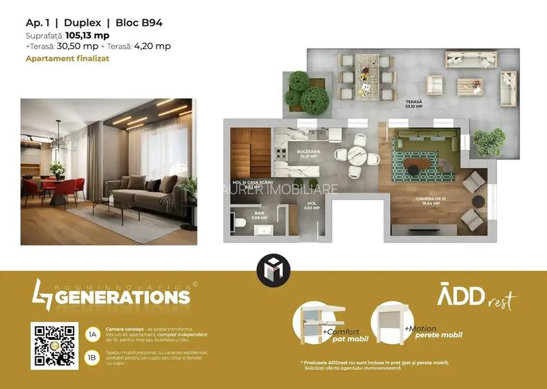 Apartament 3 camere de tip Duplex - 4