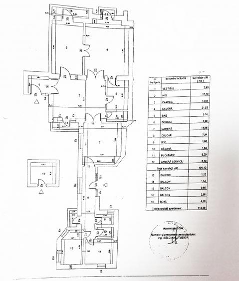 114 mp*Calea Mosilor 131-intersectie cu Carol I* Et. 4/5* - 1