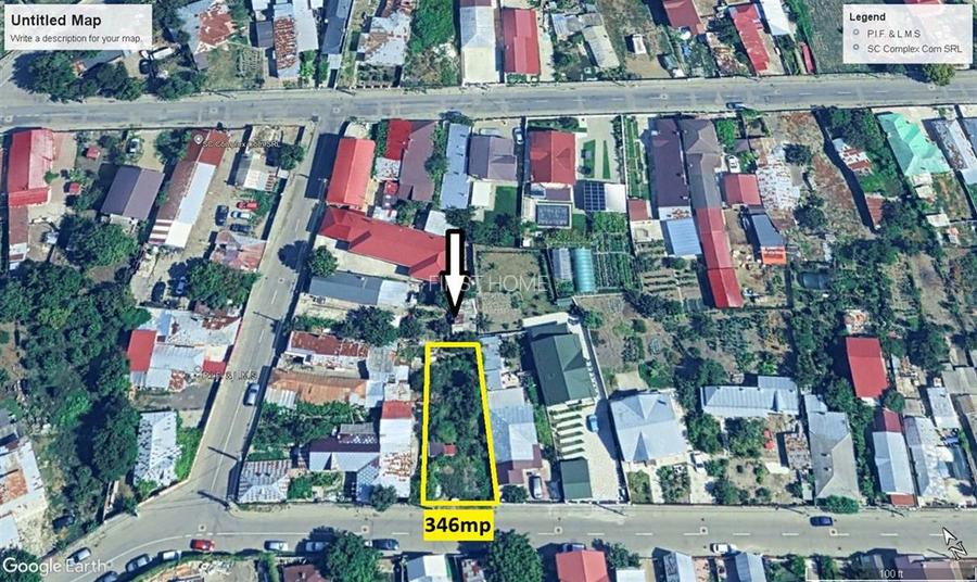 Teren 346mp de vanzare in Focsani pe strada Triumfului nr 3 - 5