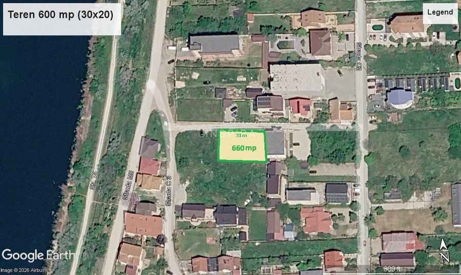 Teren 660 mp, dechiere 30 m, in Mamaia Sat, la 500 m de plaja - 2