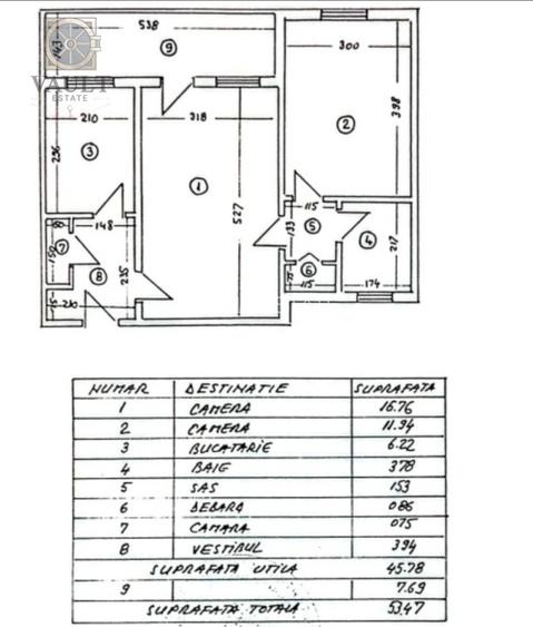 Apartament 2 camere - BLOC ANVELOPAT - zona ALEXANDRU OBREGIA - 1