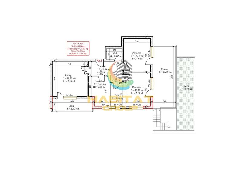 Pallady 3 camere 69 mp + terasa 21 mp + curte 28 mp bloc mic - 2