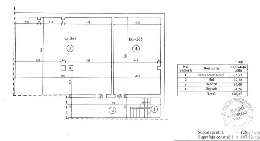 Spatiu comercial | 8' Metrou Constantin Brancoveanu | Subsol+Parter - 3