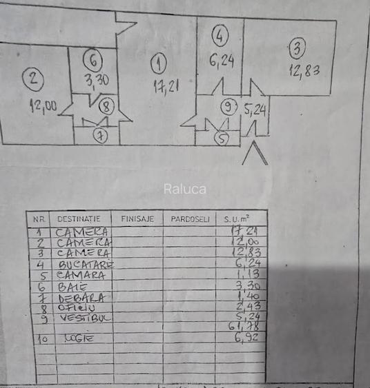 Apartament 3 camere, 76mp, Dristor  - 16