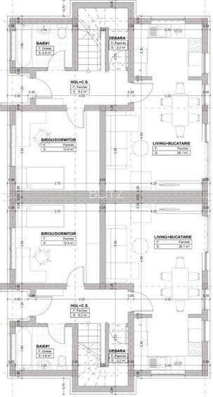 Case cuplate pozitionate intr-un cartier privat, 110 mp , 250 teren, zona Terra - 3