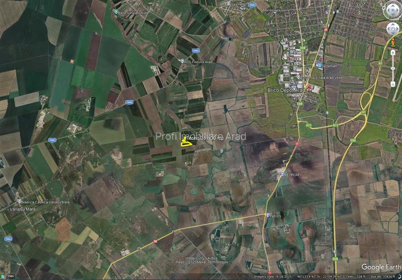 Teren de 28800 mp aproape de drumul Arad - Iratos - 5