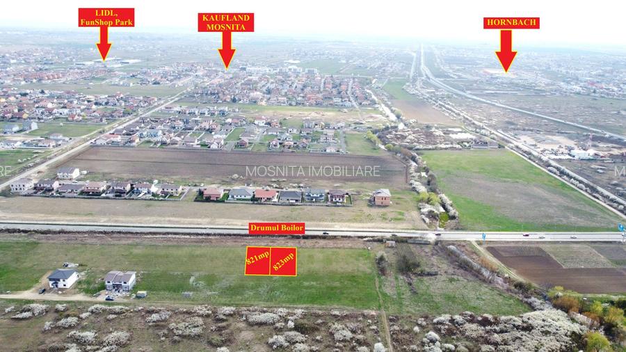 Teren pentru cladire cu 6ap - Acces la Drumul Boilor - Mosnita - 100e/mp+TVA - 7