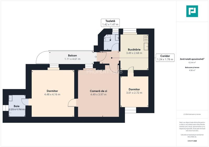 Apartament 3 camere , Splaiul Tudor Vladimirescu - 23