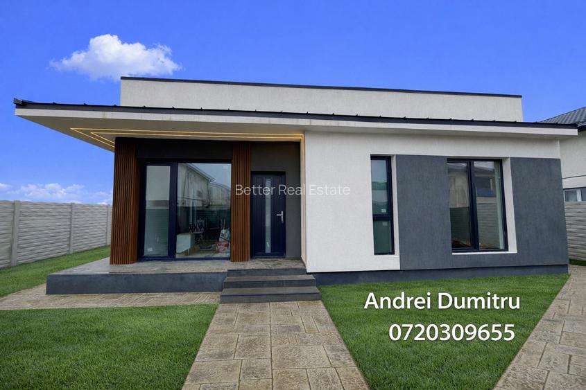 Casă parter 4 camere, 410 mp teren, încălzire în pardoseală, Comuna Berceni - 5