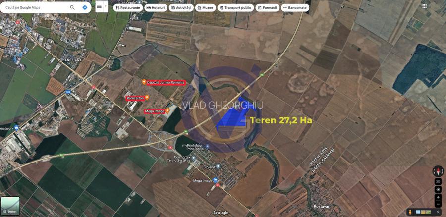  OPORTUNITATE langa Nodul A0 Glina - 27,2 Hectare - COMISION 0% - 6