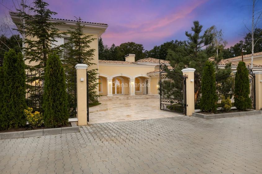 Casa stil mediteranean - PIPERA-TUNARI - langa padurea Baneasa - teren 1400 mp - 2