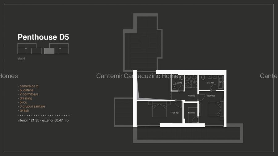 8 Penthouse/ Duplex pe 2 niveluri et. 3+4 cu 3& 4 camere CC Homes/www.cchomes.ro - 10