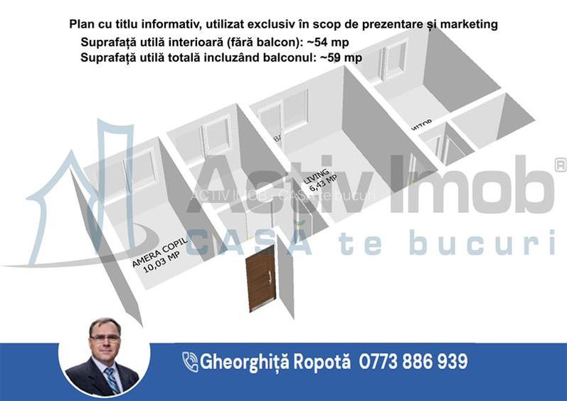 Apartament 3 cam. et. 2 in Moldova Nouă - 16