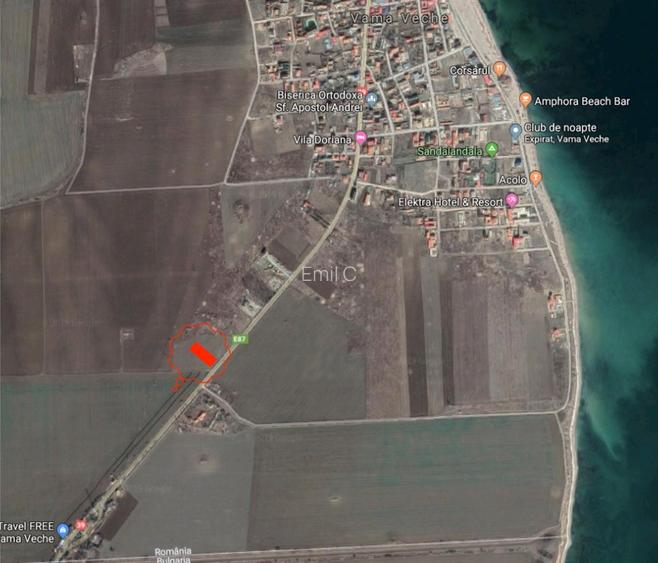 Vama Veche, 3.000 mp, deschidere 28 m la DN39 - 2