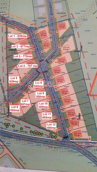 Comision 0 - Parcele de teren 480-830mp in zona rezidentiala - 2