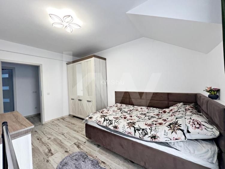 Casa noua 4 cam. moderna, mobilata si utilata, curte. 10 min. de Sibiu  - 20